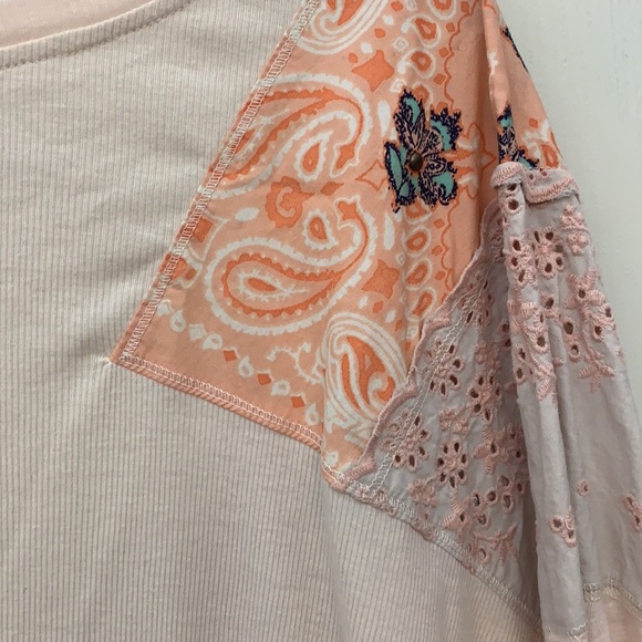 We The Free [Free People] Feelin’ It patchwork top - Picture 5 of 6